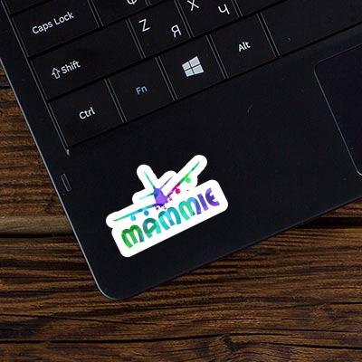 Sticker Airplane Mammie Notebook Image