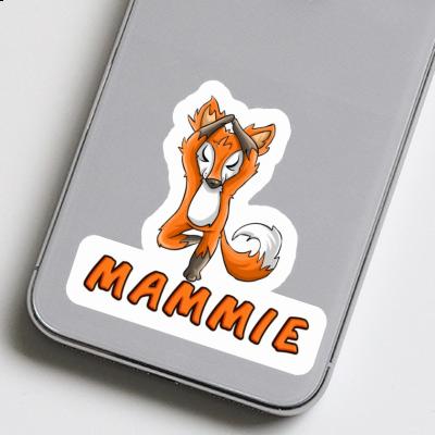 Mammie Sticker Yoga Fox Laptop Image