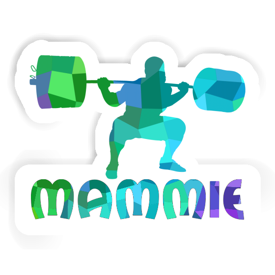 Mammie Sticker Weightlifter Laptop Image