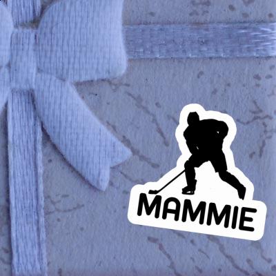 Mammie Sticker Hockey Player Notebook Image