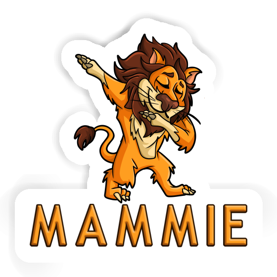 Sticker Dabbing Lion Mammie Laptop Image