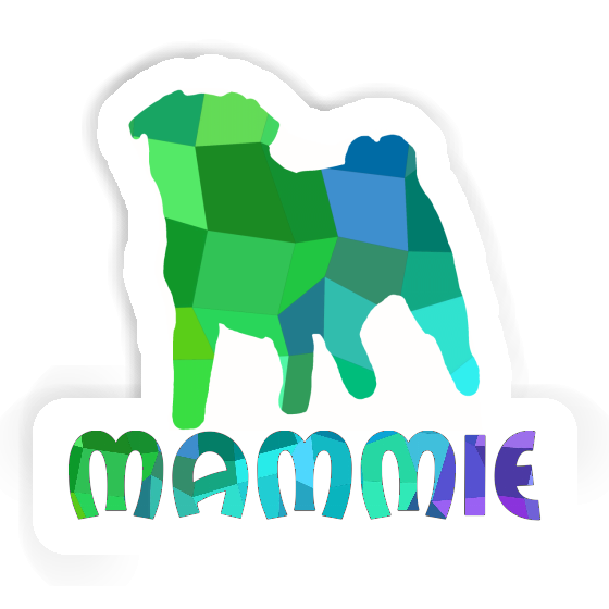 Sticker Mammie Pug Laptop Image