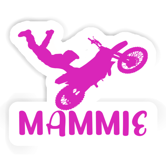 Motocross Rider Sticker Mammie Laptop Image