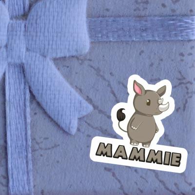 Sticker Rhinoceros Mammie Notebook Image