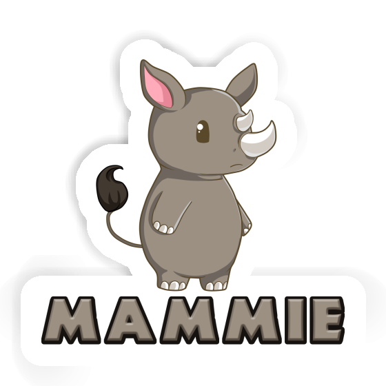 Sticker Rhinoceros Mammie Image