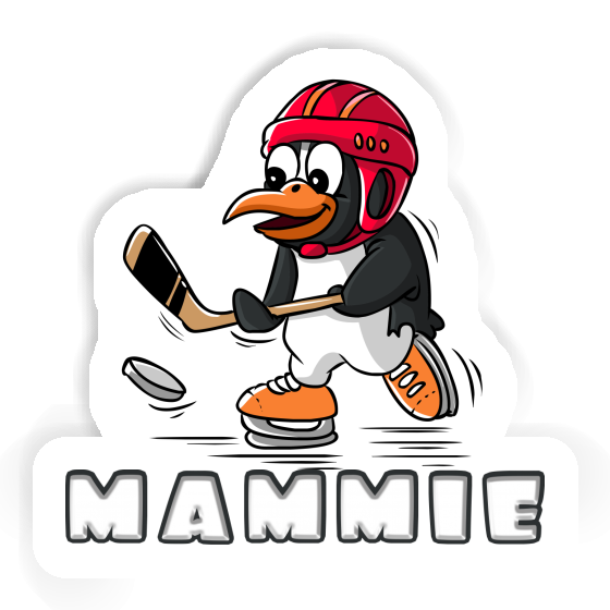 Mammie Sticker Ice Hockey Penguin Image