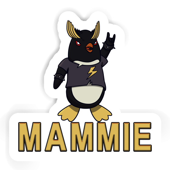 Sticker Rocking Penguin Mammie Notebook Image