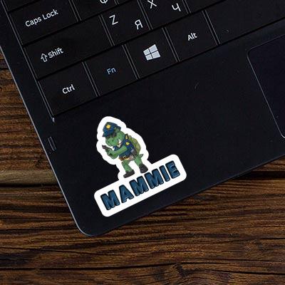 Police Officer Sticker Mammie Laptop Image