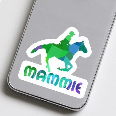 Sticker Mammie Horse Rider Laptop Image