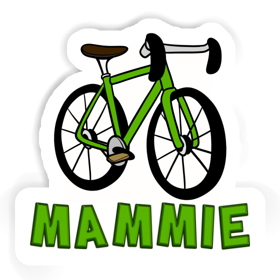 Racing Bicycle Sticker Mammie Laptop Image