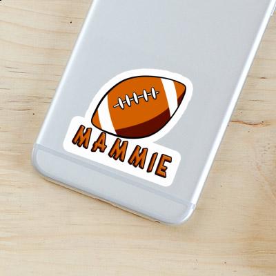 Rugby Ball Sticker Mammie Notebook Image