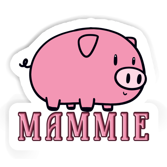 Pig Sticker Mammie Laptop Image