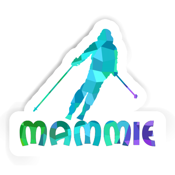 Mammie Sticker Skier Image