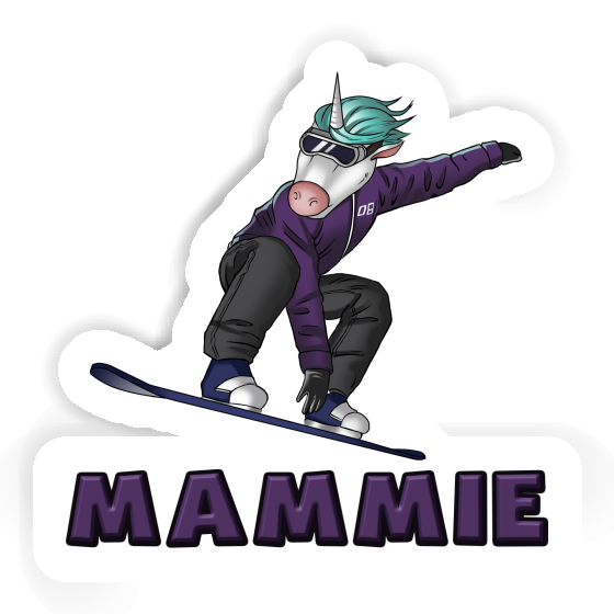 Mammie Sticker Snowboarder Laptop Image