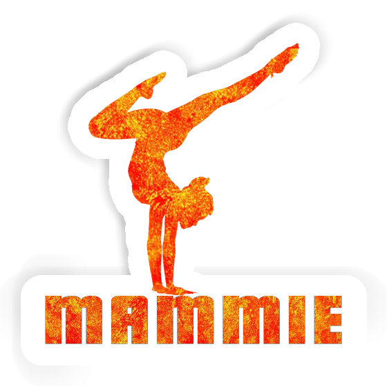 Sticker Yoga Woman Mammie Notebook Image