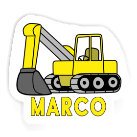 Sticker Marco Excavator Image