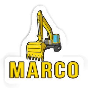 Sticker Marco Excavator Image