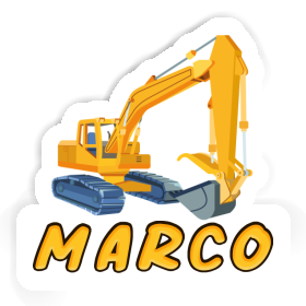 Sticker Excavator Marco Image