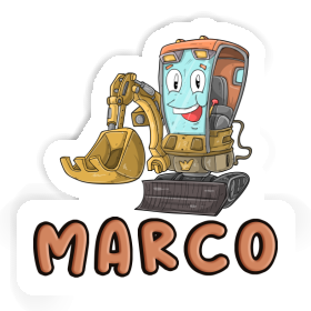 Sticker Little Excavator Marco Image