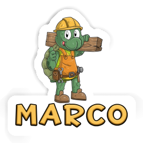 Sticker Marco Construction worker Image