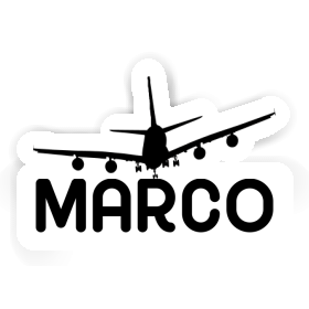 Sticker Marco Airplane Image