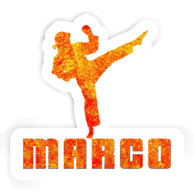 Sticker Karateka Marco Image