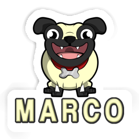 Pug Sticker Marco Image