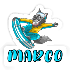Marco Sticker Snowboarder Image