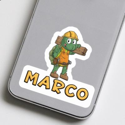 Sticker Marco Construction worker Sticker Marco Construction worker Image