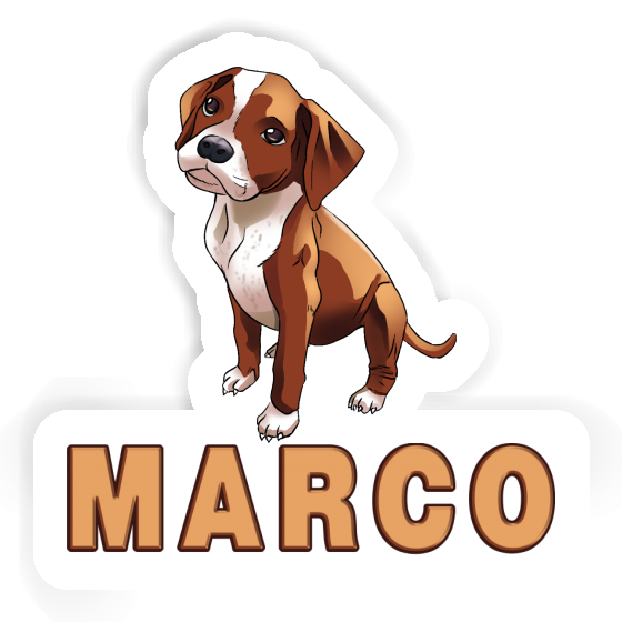 Boxer Dog Sticker Marco Notebook Boxer Dog Sticker Marco Gift package Image