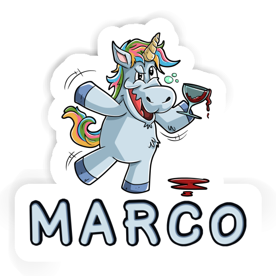 Sticker Marco Wine Unicorn Gift package Image