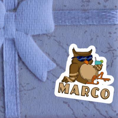 Sticker Marco Cool Owl Notebook Sticker Marco Cool Owl Gift package Image