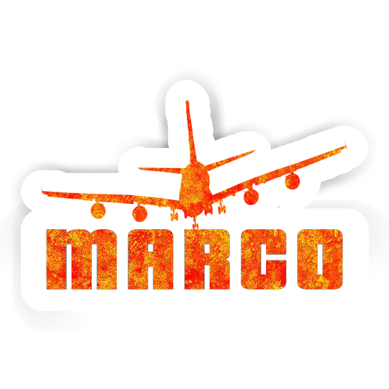Sticker Marco Airplane Notebook Sticker Marco Airplane Gift package Image