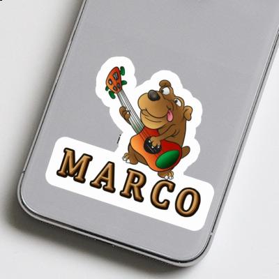 Guitar Dog Sticker Marco Guitar Dog Sticker Marco Image