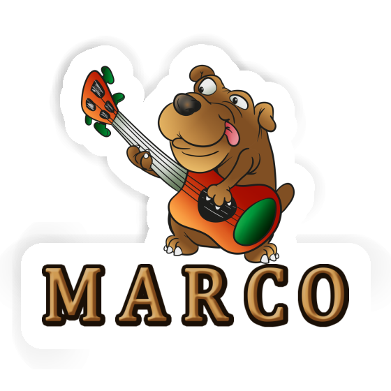 Guitar Dog Sticker Marco Notebook Guitar Dog Sticker Marco Notebook Image