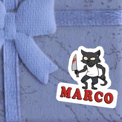 Sticker Psycho Cat Marco Sticker Psycho Cat Marco Image
