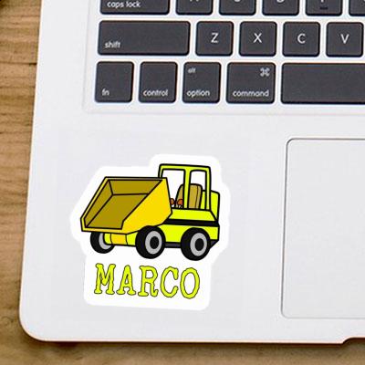 Sticker Front Tipper Marco Laptop Image