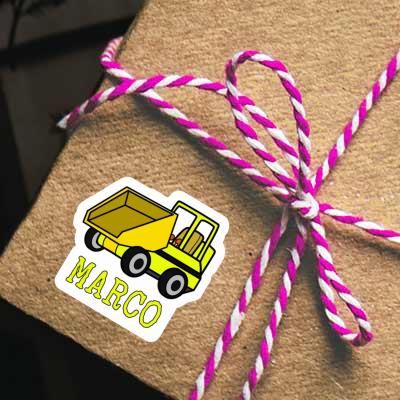 Sticker Front Tipper Marco Gift package Image