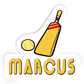 Sticker Marcus Kricketschläger Image