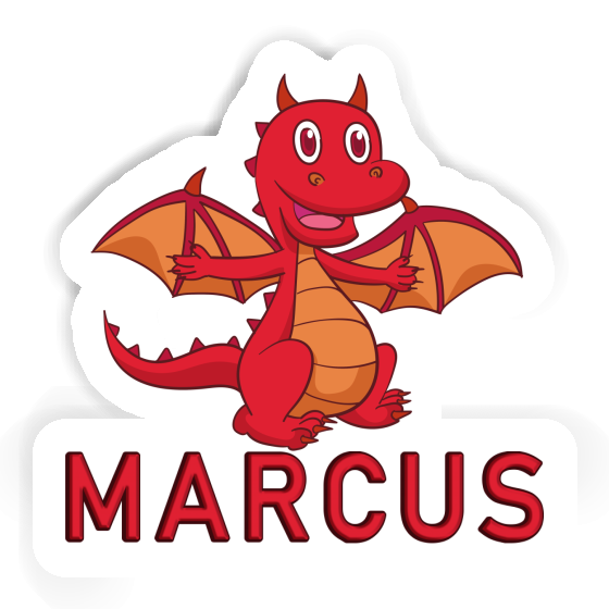 Sticker Baby-Drache Marcus Laptop Image