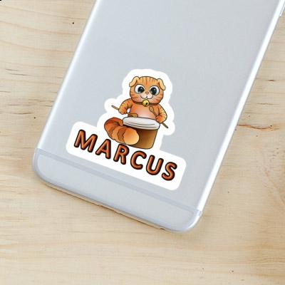 Sticker Trommler-Katze Marcus Notebook Sticker Trommler-Katze Marcus Gift package Image