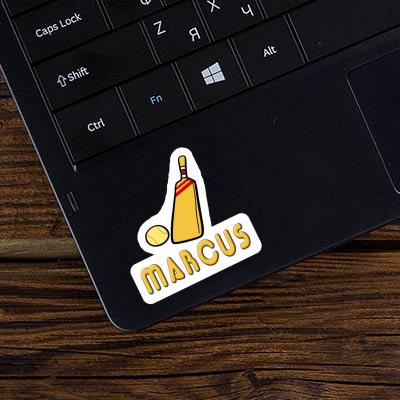 Sticker Marcus Cricket Bat Notebook Sticker Marcus Cricket Bat Gift package Image
