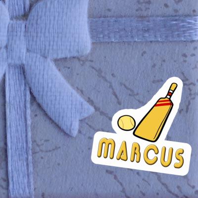 Sticker Marcus Cricket Bat Notebook Sticker Marcus Cricket Bat Gift package Image