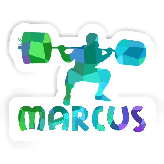 Marcus Aufkleber Gewichtheber Notebook Image