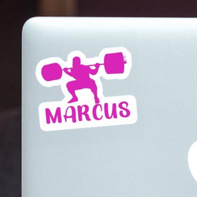 Marcus Sticker Weightlifter Laptop Marcus Sticker Weightlifter Laptop Image