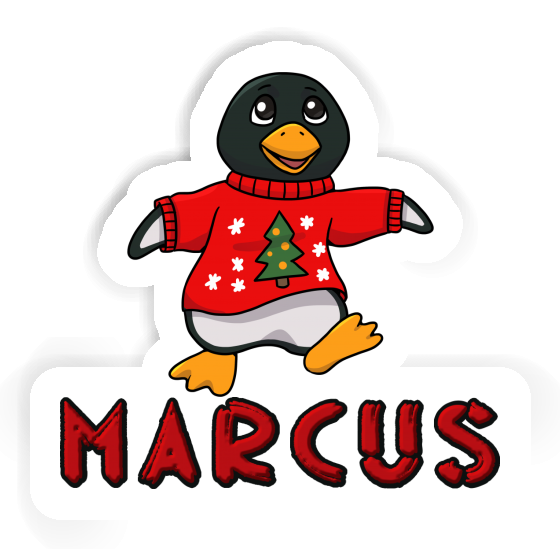 Marcus Autocollant Pingouin de Noël Notebook Marcus Autocollant Pingouin de Noël Notebook Image