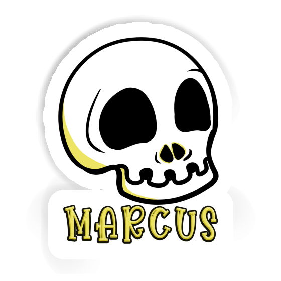 Tête de mort Autocollant Marcus Notebook Tête de mort Autocollant Marcus Notebook Image