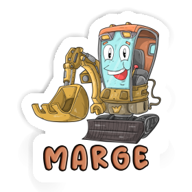 Marge Sticker Excavator Image