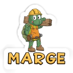 Sticker Construction worker Marge Image