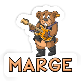 Autocollant Marge Guitariste Image
